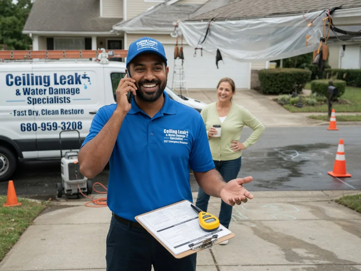 Ceiling Leak Cleanup Leakey, TX FAQs